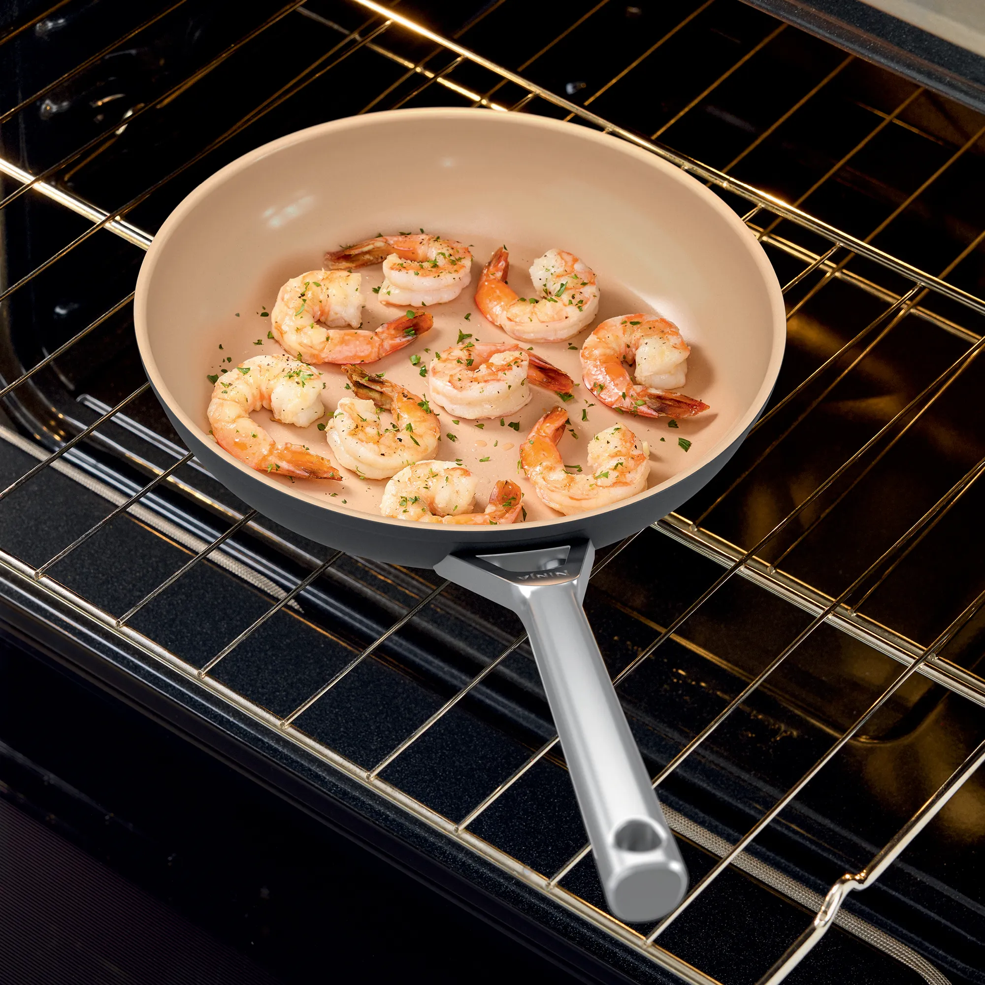 Ninja Extended Life™ Premium Ceramic Cookware with CeramicLock™ Coating – Durable Non-Stick, Oven Safe to 285°C