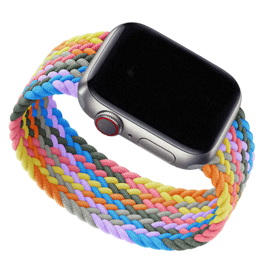Vibrant Braided Solo Loop Apple Watch Bands