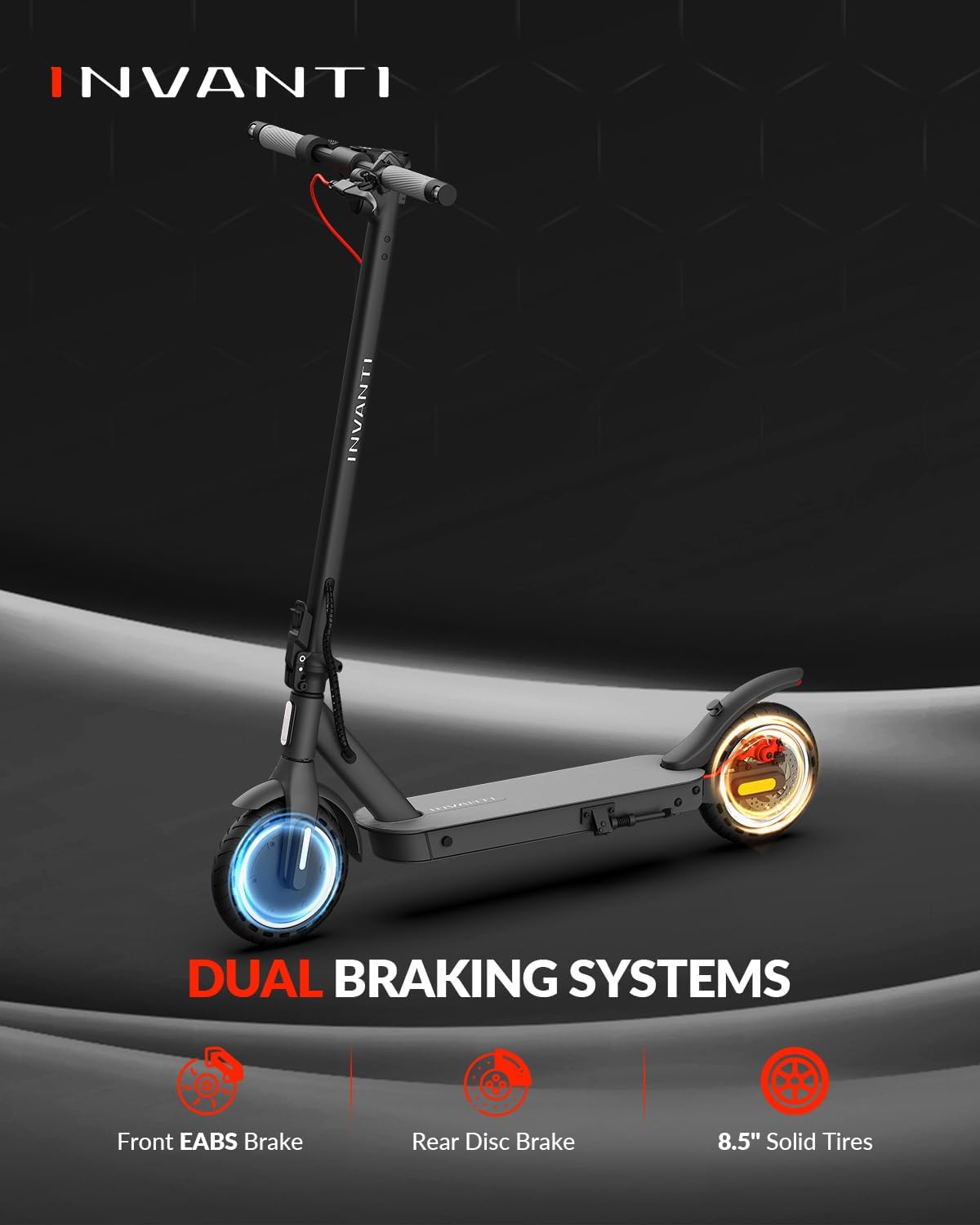 E30 Electric Scooter – 19.9 Mi Range, 18 MPH, Foldable