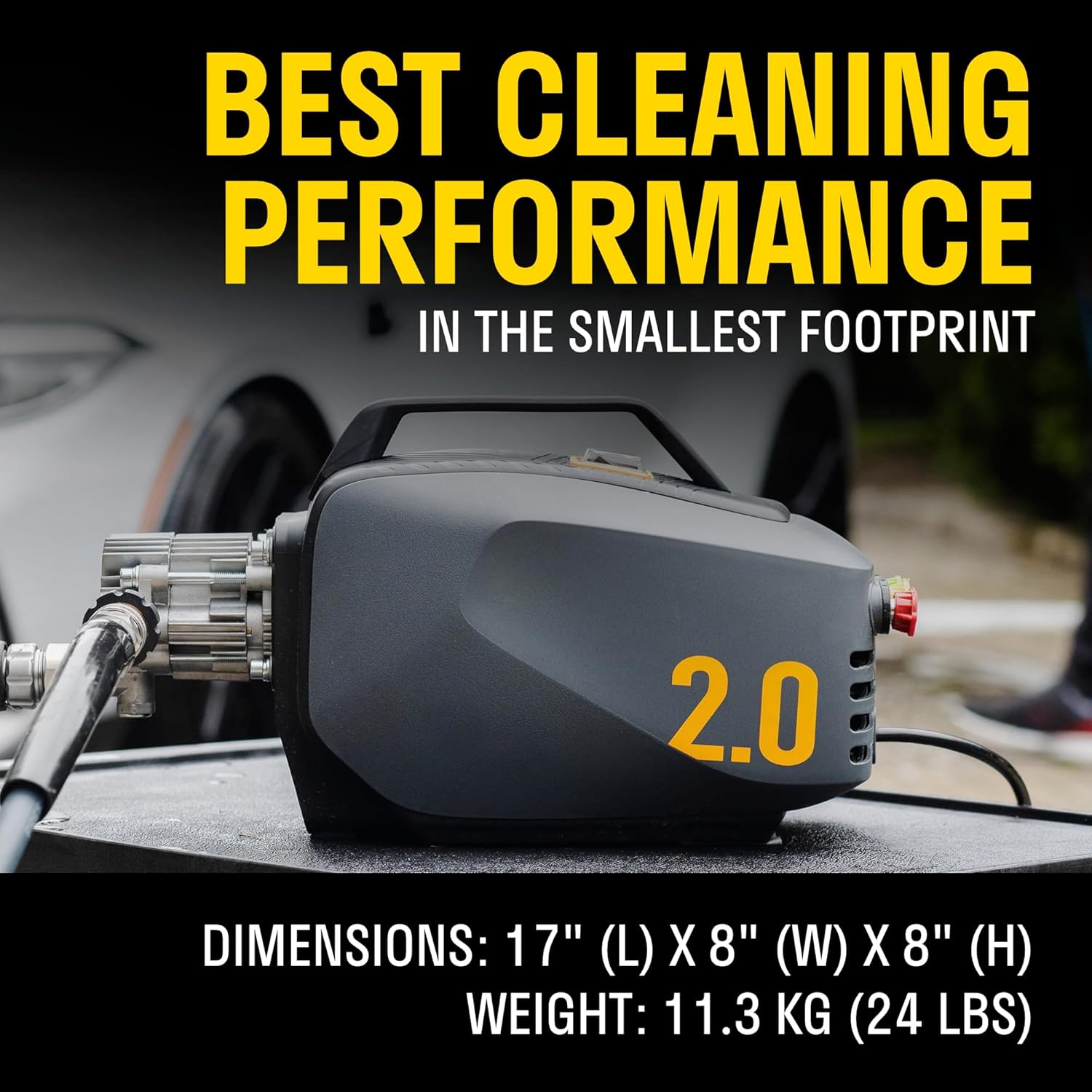 2.0 Electric Pressure Washer – 1800 PSI Compact Cleaner