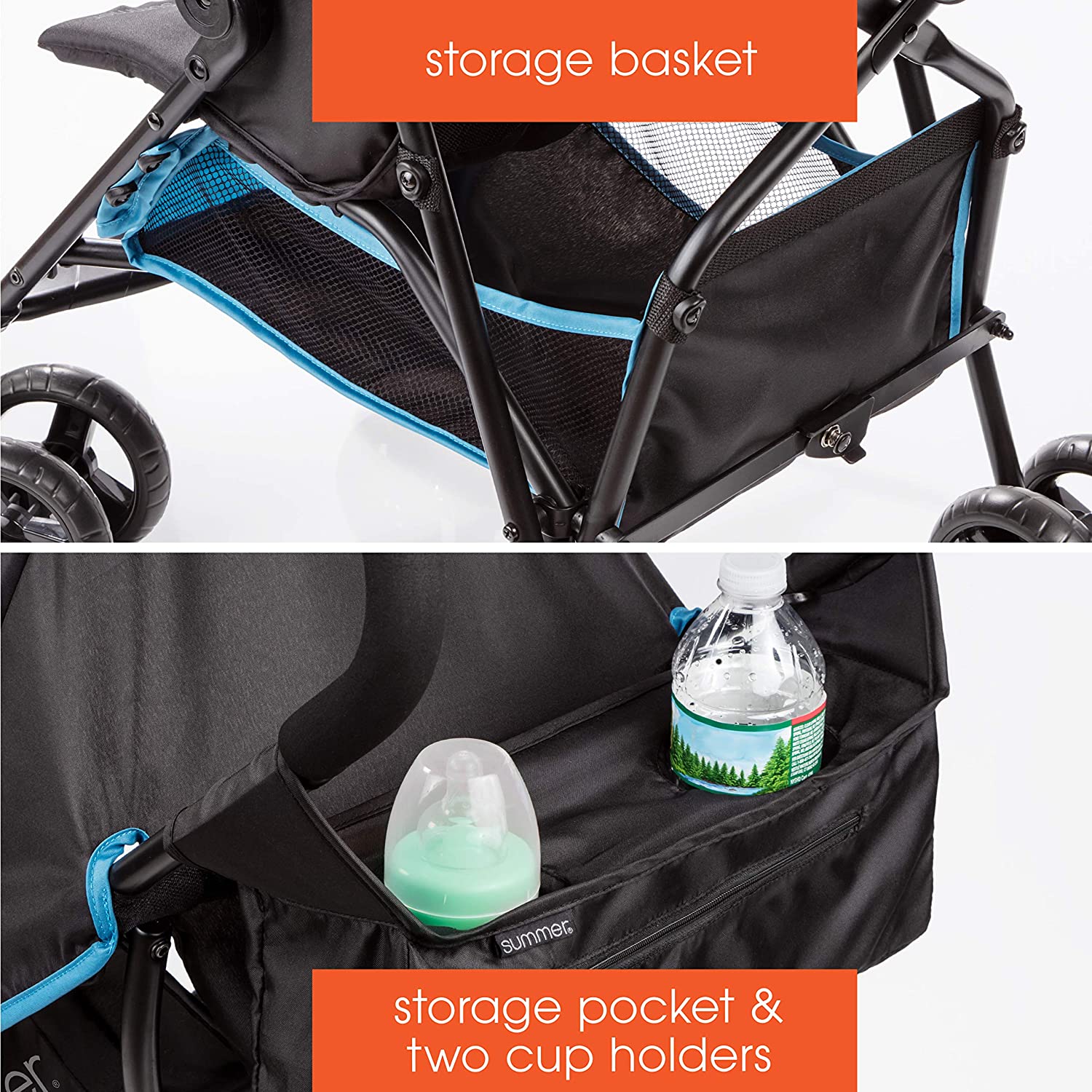 2026 3Dmini Convenience Stroller, Blue/Black �� Lightweight Infant Stroller with Compact Fold