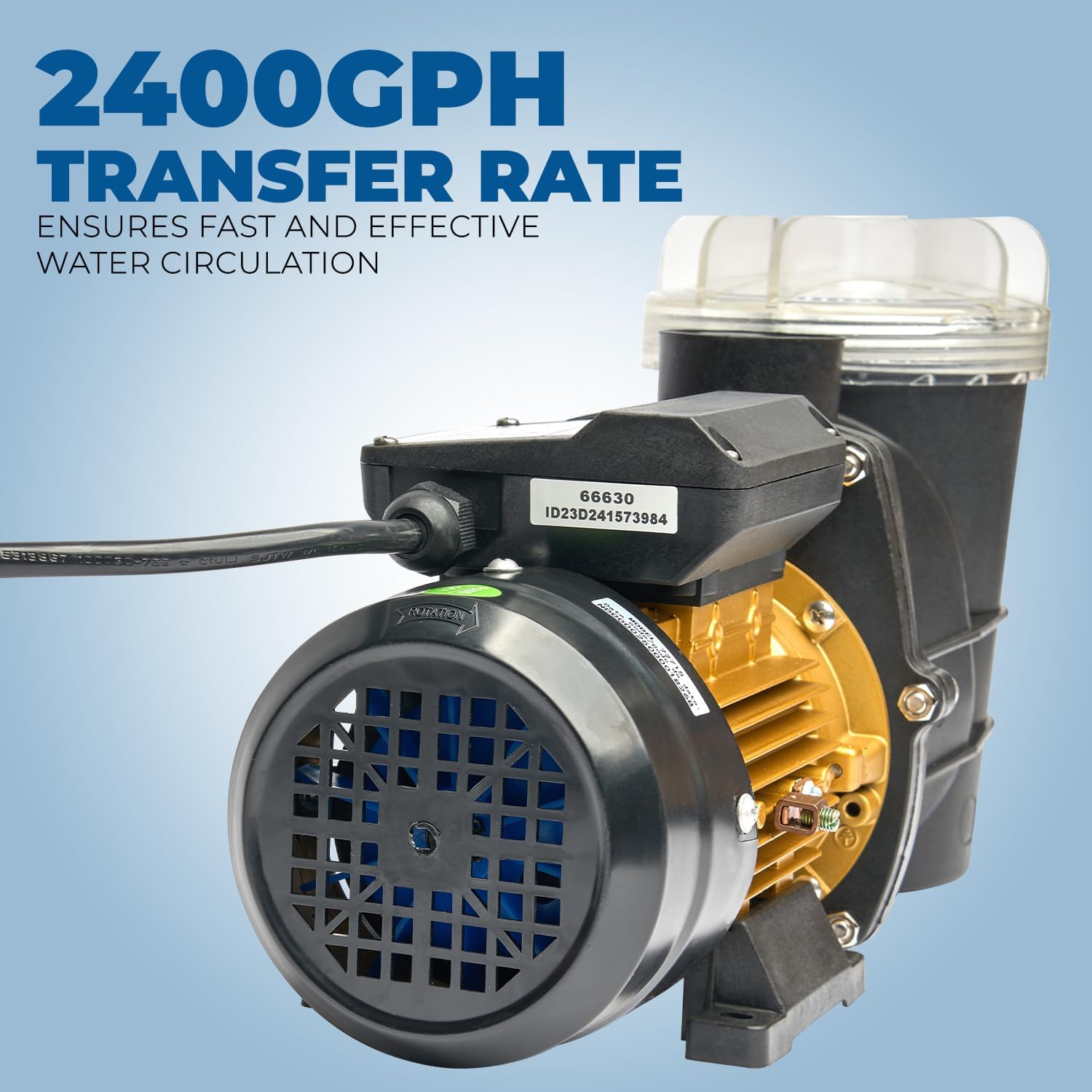 2Hp Variable Speed In-Ground Pool Pump 230V