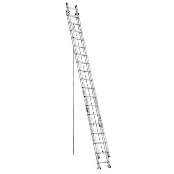 Werner D1536-2 Aluminum Extension Ladder 36 ft, 300 lb Capacity, Heavy-Duty I-Beam Rails