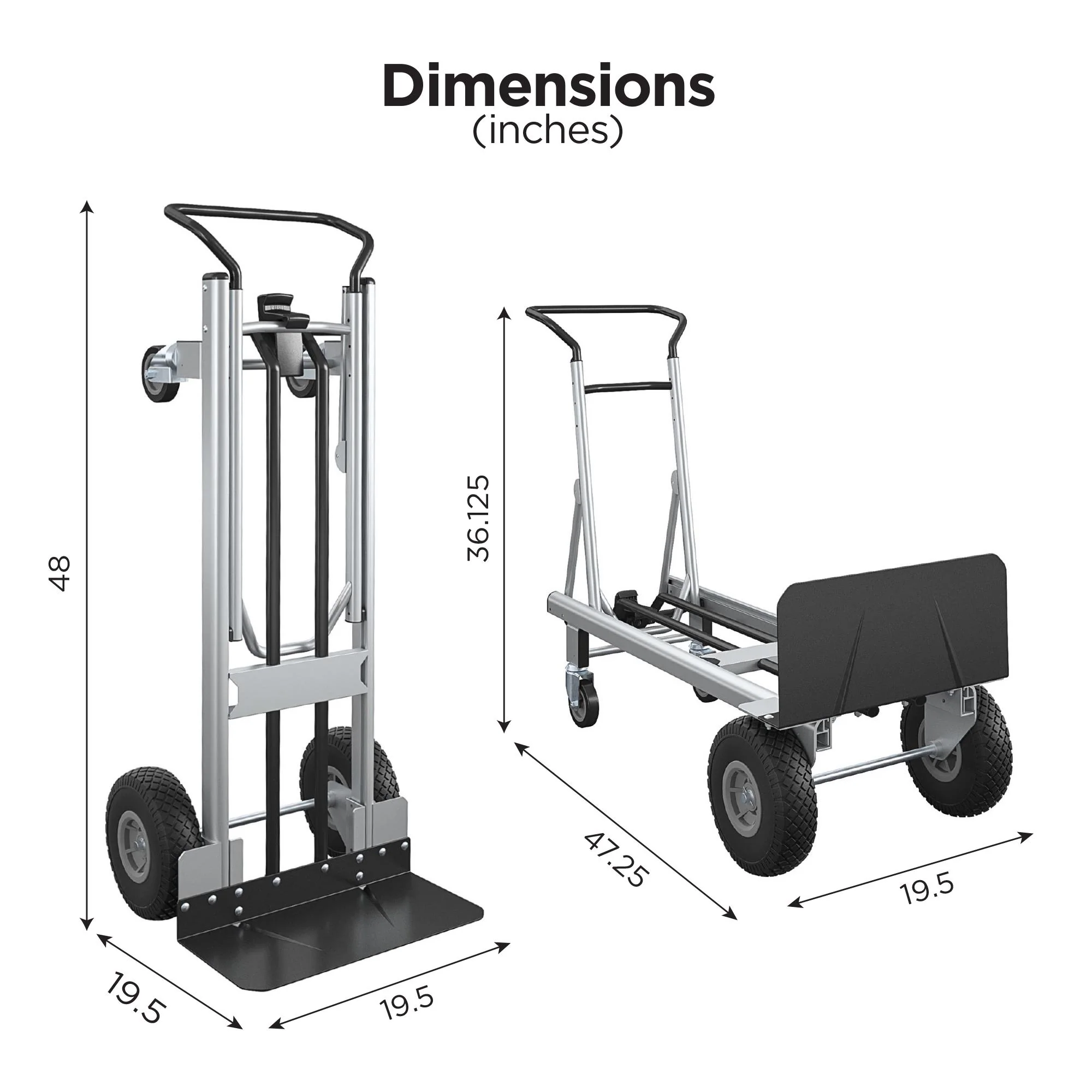 2-in-1 Hybrid Handtruck