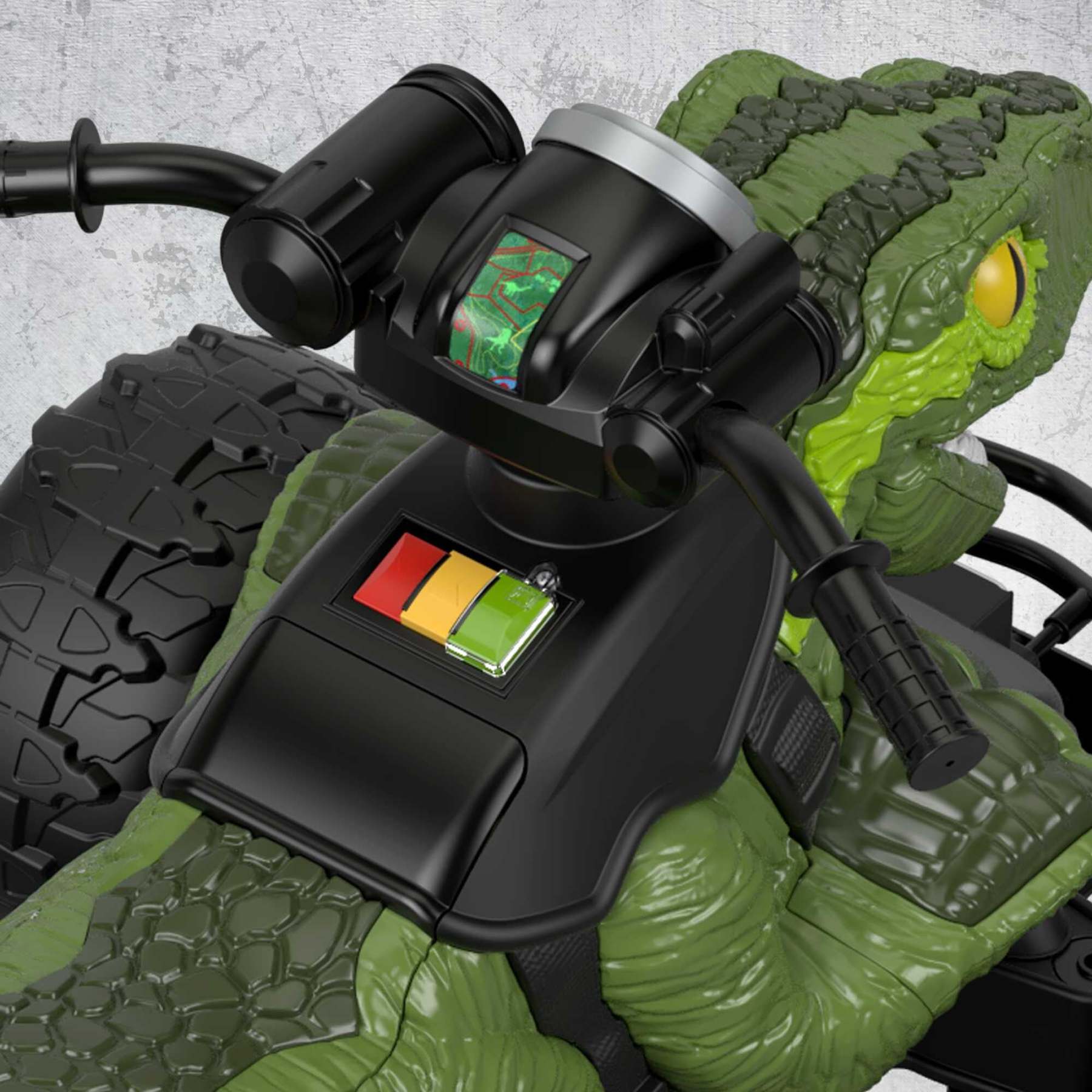 2026 Power Wheels Jurassic World Dino Racer Ride-On ATV, Green Dinosaur Toy