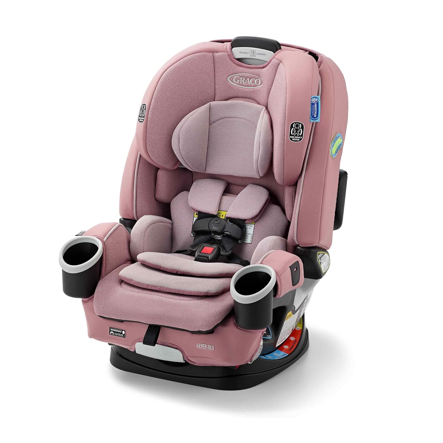 4Ever Dlx 4-In-1 Car Seat – Grey, Infant to Toddler