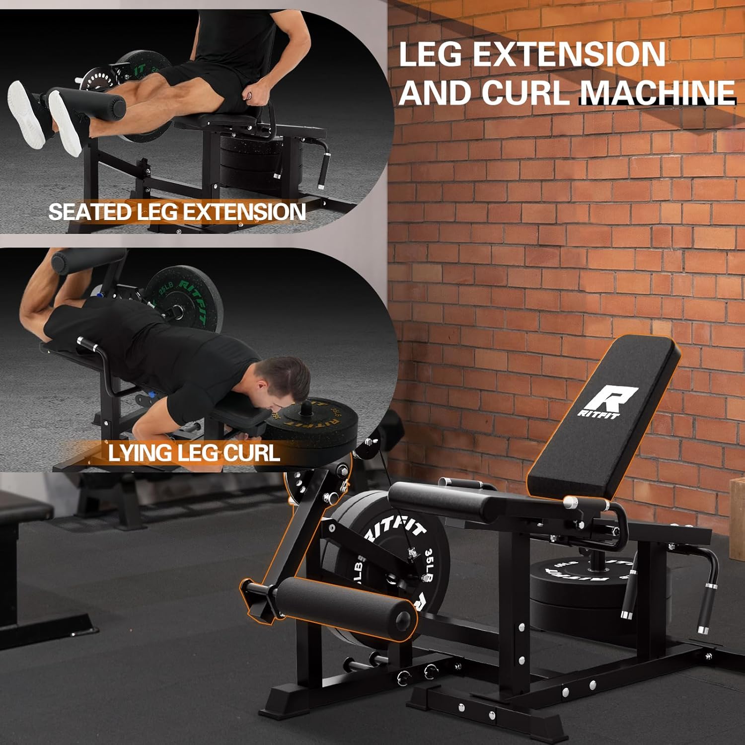 Leg Extension and Curl Machine – 700Lb Adjustable