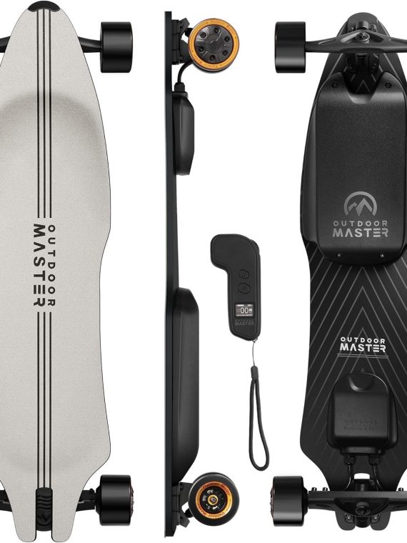 Caribou Electric Skateboard with Remote, 26 Miles Range, 32 Mph Top Speed, 2 x 1000W Hub-Motor, Electric Longboard for Adults & Teens Beginners, 6 Months Warranty