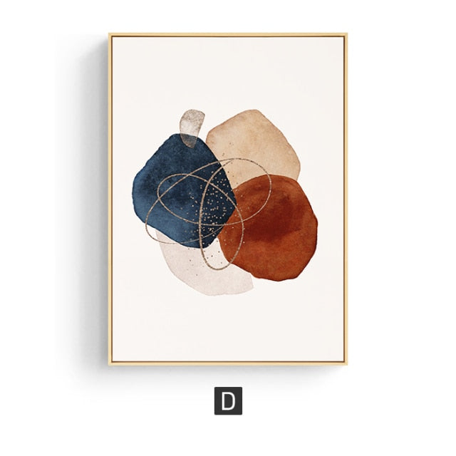 Abstract Morandi Watercolor Line
