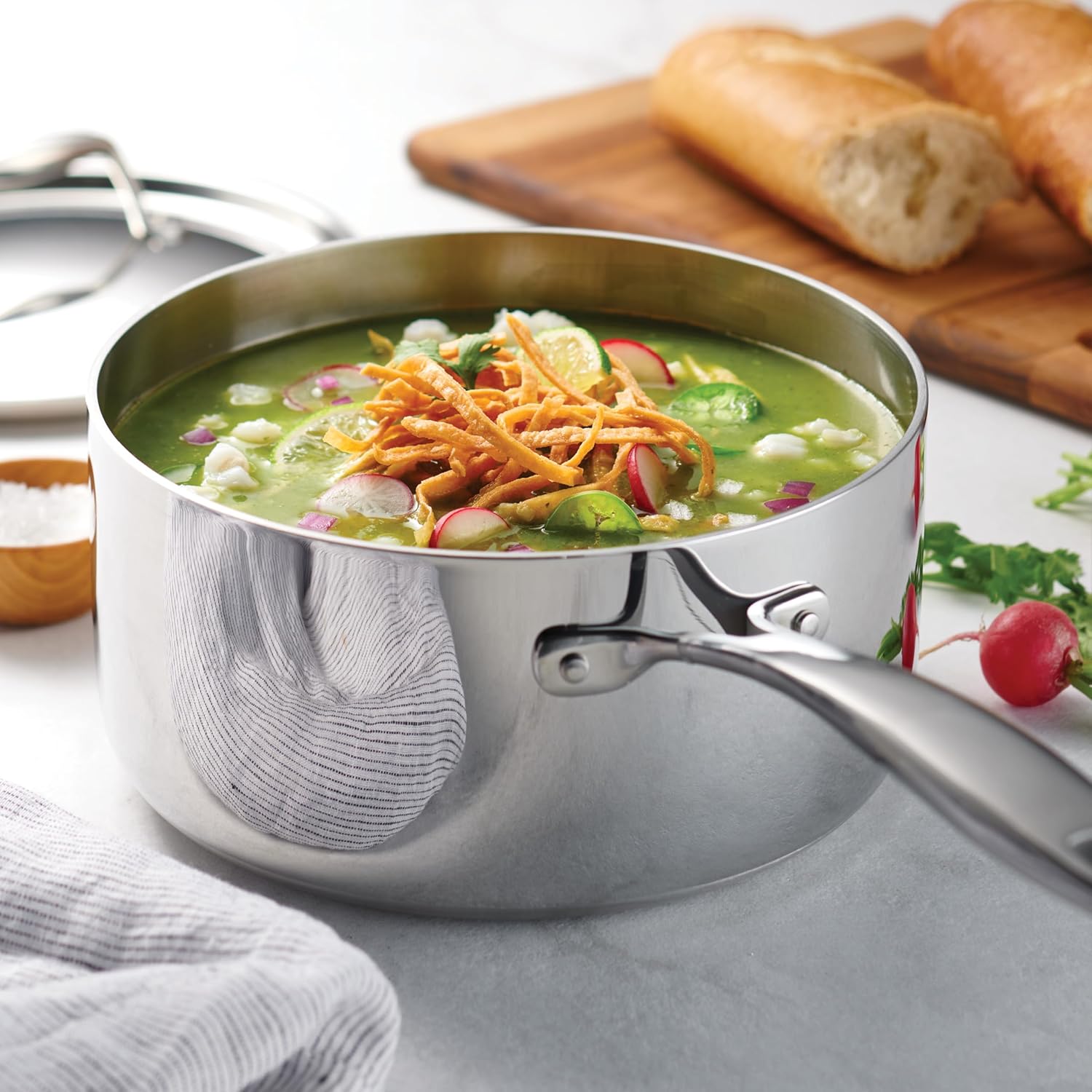 Tri-Ply Clad Stainless Steel 12-Piece Cookware Set