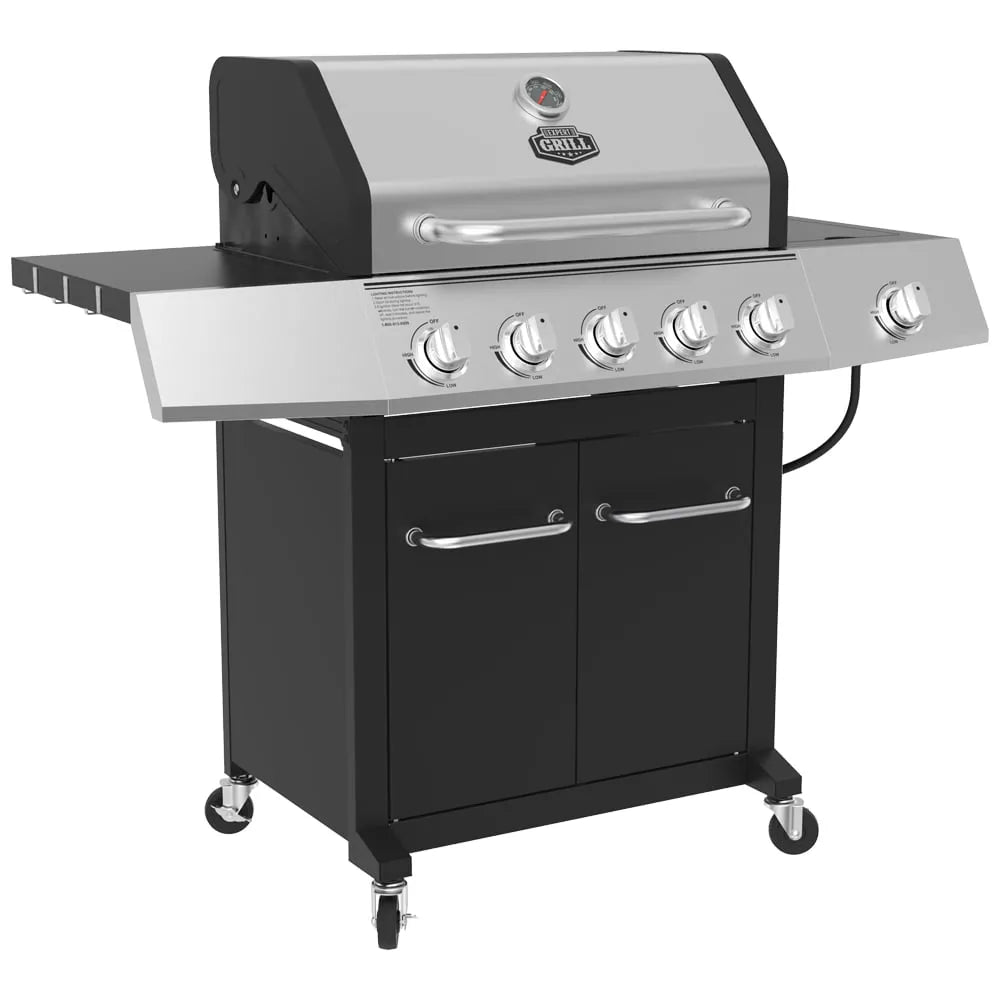 2026 Expert Grill 5-Burner Propane Gas Grill with Side Burner