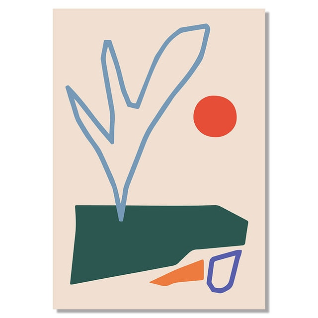 Abstract Sunset Scene