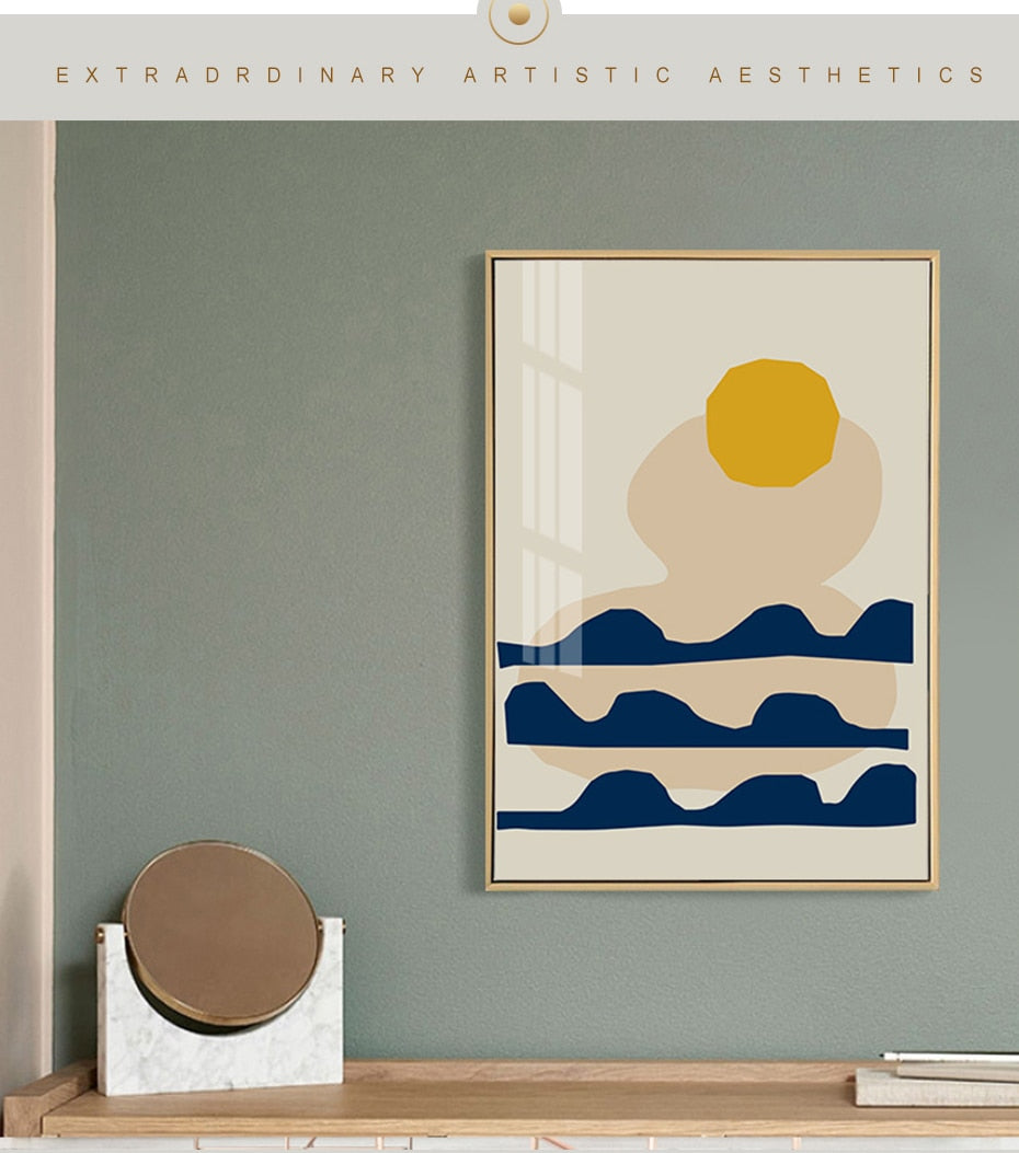 Abstract Sunset Scene