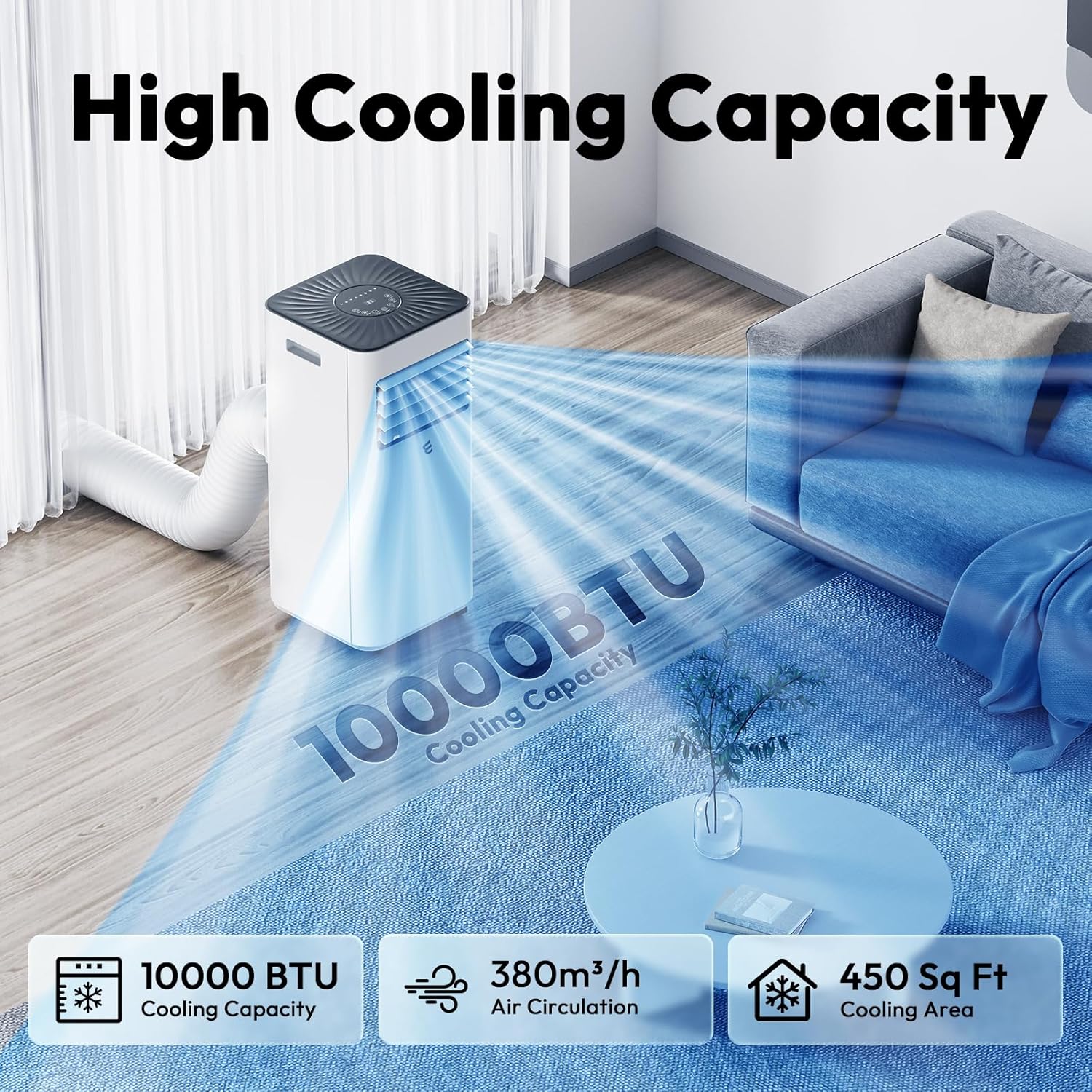 10,000 BTU Portable Air Conditioner with Remote