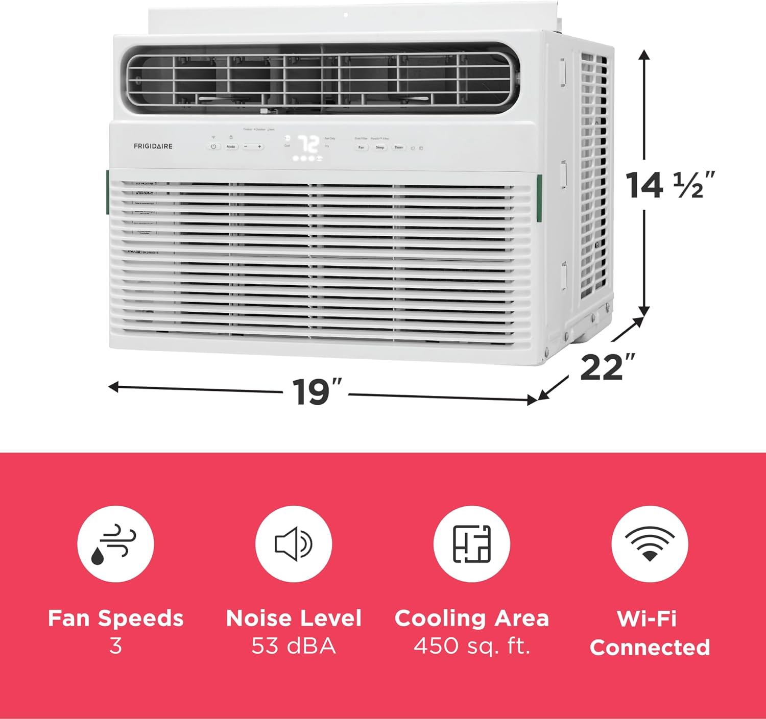 8,000 BTU Smart Wi-Fi Window Air Conditioner