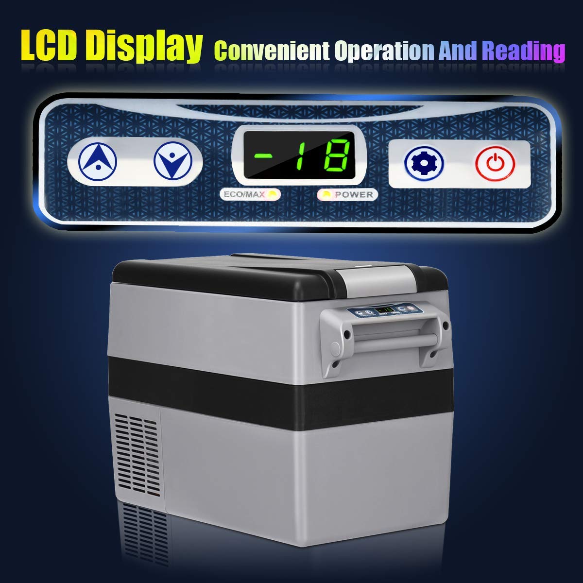 2025 44 Quart Portable Refrigerator/Freezer Compact Vehicle Car