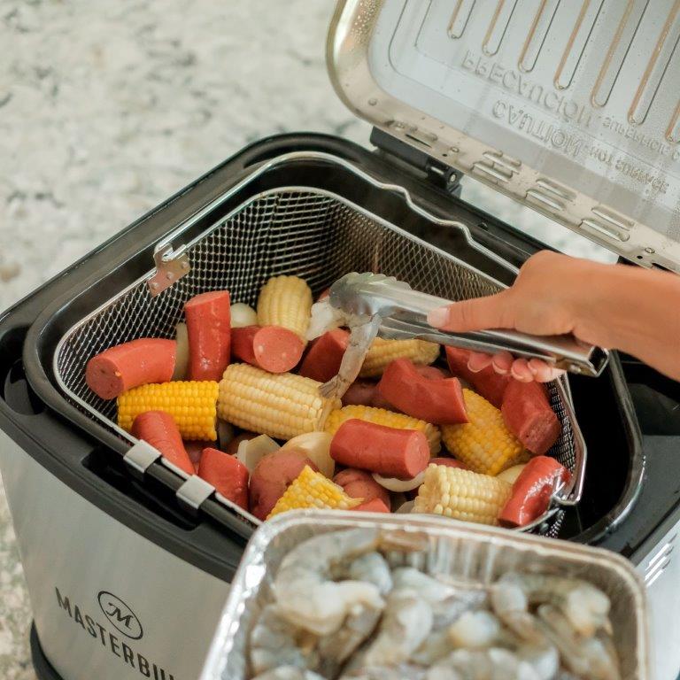 2025 Masterbuilt 10 Liter XL Electric Fryer, Boiler, Steamer in Silver