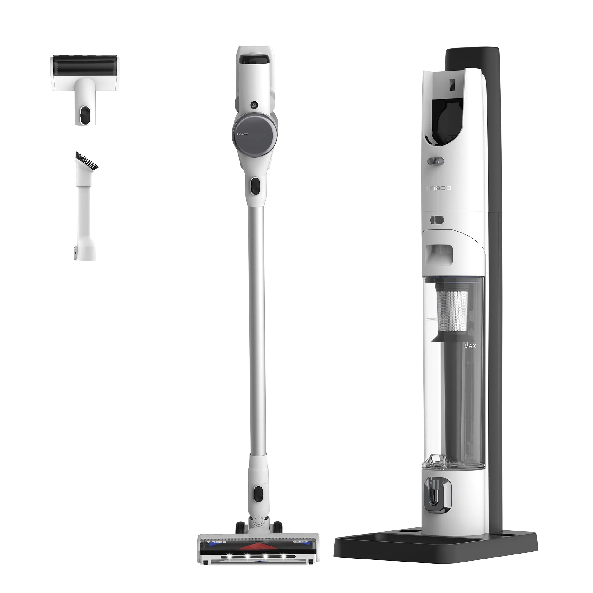PURE ONE Station 4-in-1 Self-Cleaning Vacuum with 3L Eco Dustbin, ZeroTangle Brush & H13 HEPA Filtration