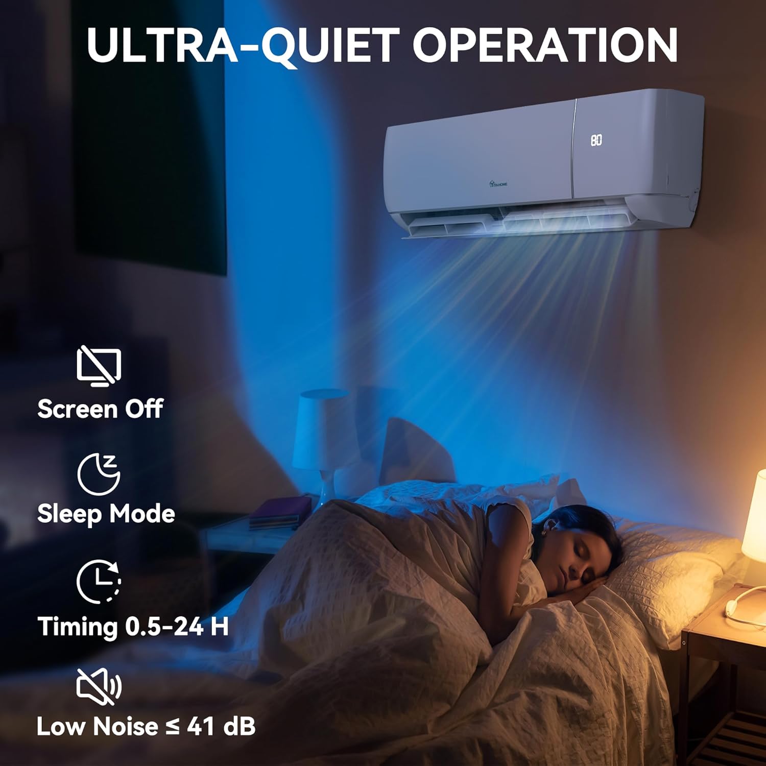 12000 BTU Mini Split AC Heat Pump – WiFi & Alexa Compatible