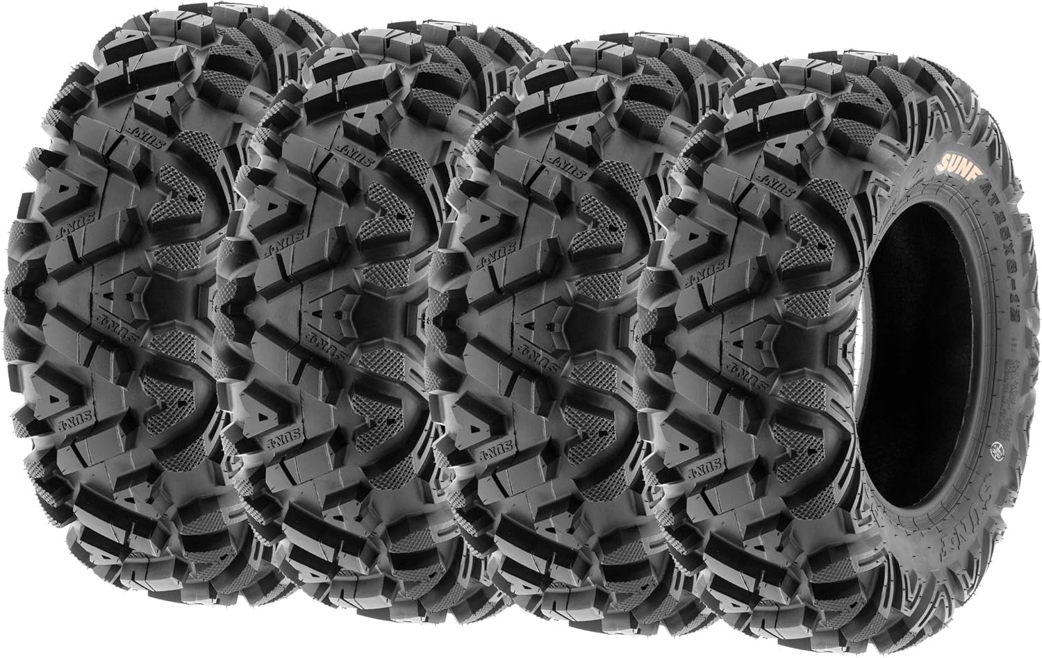 ATV UTV All-Terrain Tires Set of 4 25X8-12 25X10-12