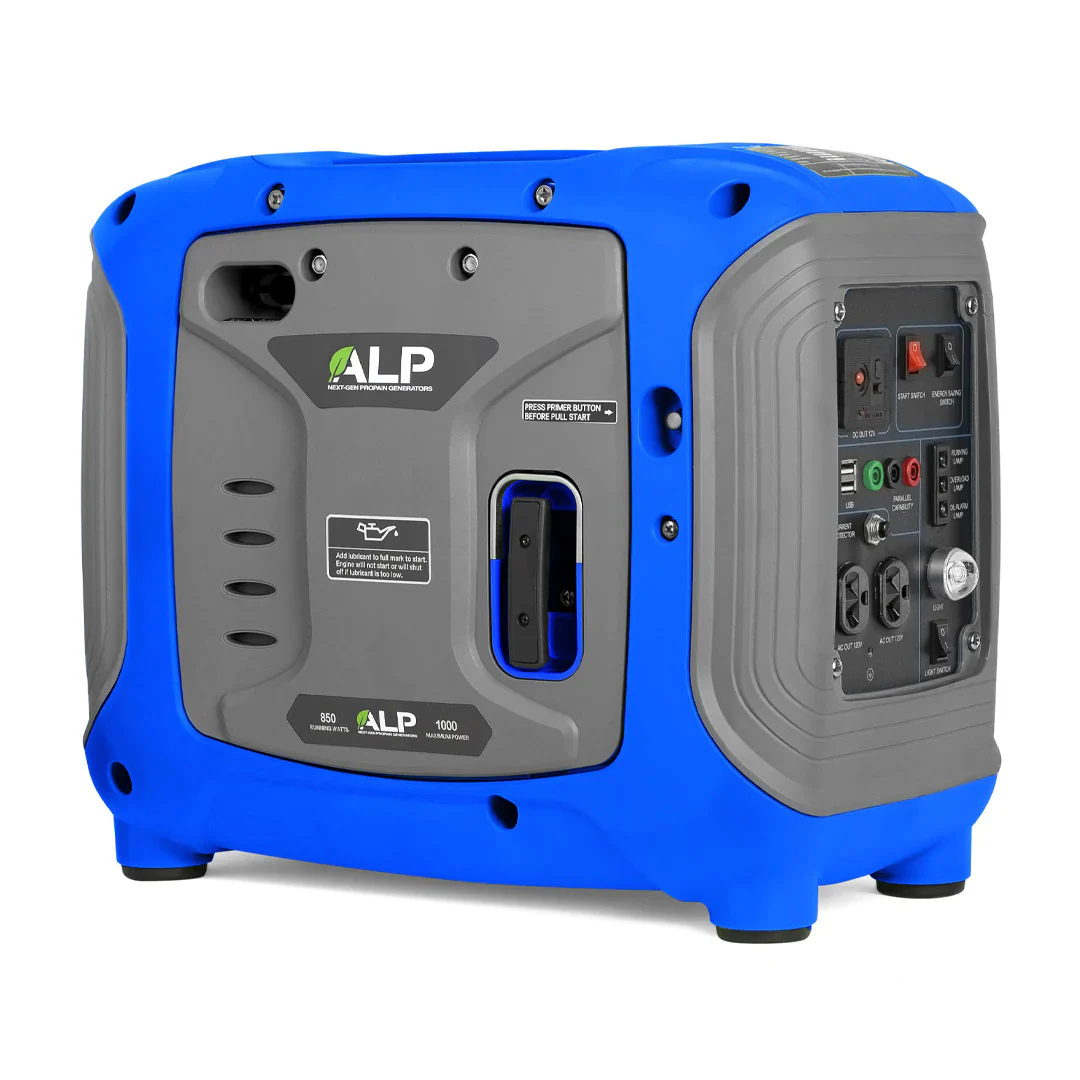 ALP 1000W Portable Propane Generator – Ultra-Quiet, Lightweight & Clean Power with 60-Hour Runtime, EPA & CARB Compliant