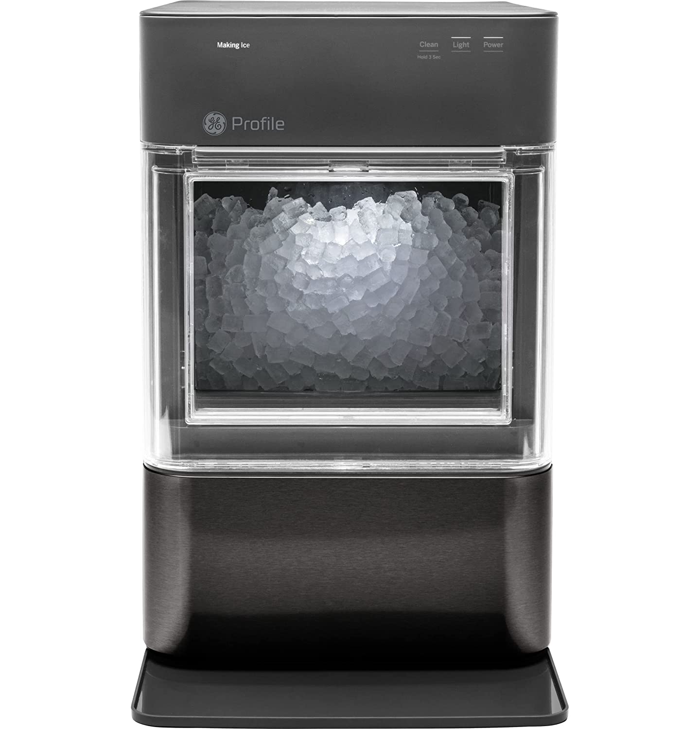 2026 GE Profile Opal 2.0 | Countertop Nugget Ice Maker | Ice Machine with WiFi Connectivity | Smart Home Kitchen Essentials | Black Stainless