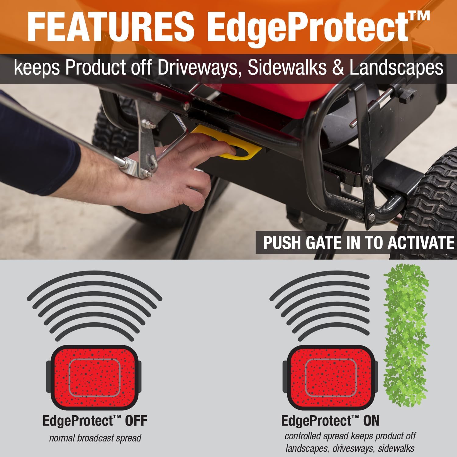 2026 Multi-Purpose Walk Behind Push Spreader 3039632R Grounds Keeper, 100 Pound Capacity, Multi Use Tool for Grass Seed, Salt, De-Icer, Fertilizer and Seeds