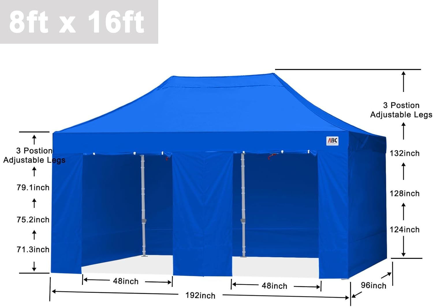 Easy Pop Up Canopy Tent 10×10 with Sidewalls