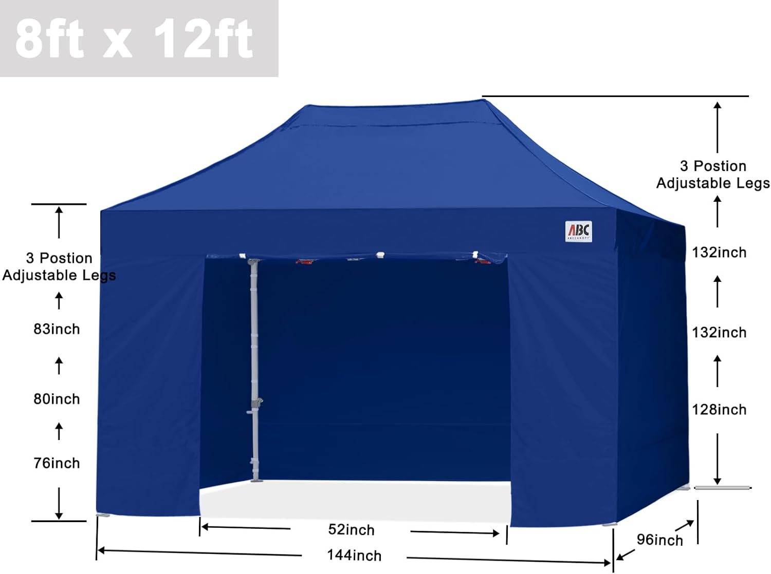 Easy Pop Up Canopy Tent 10×10 with Sidewalls