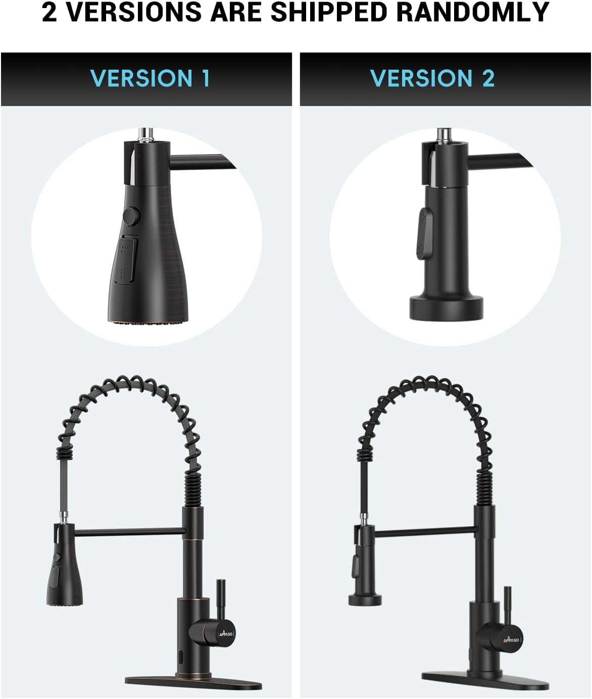 Black Touchless Kitchen Faucet with Soap Dispenser, Motion Sensor Activated Hands-Free Automatic Faucet for Sink with Pull Down Sprayer, Single Handle Smart Faucets for Kitchen Sink