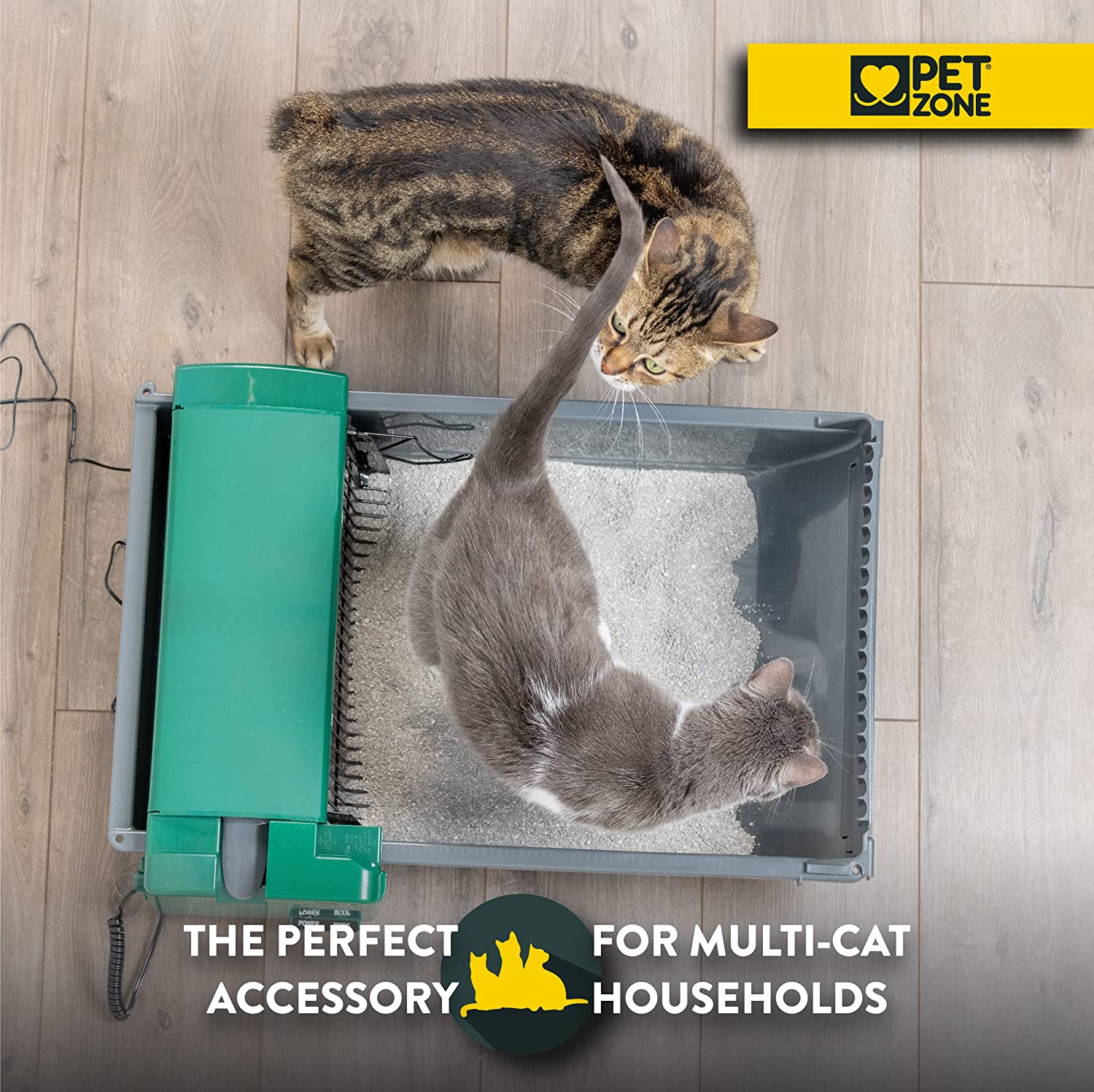 2026 Pet Zone Smart Scoop Automatic Litter Box (Self Cleaning Litter Box, Cat Litter Box with No Expensive Refills)