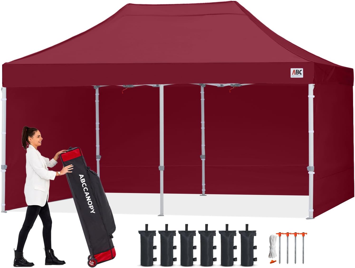 Easy Pop Up Canopy Tent 10×10 with Sidewalls