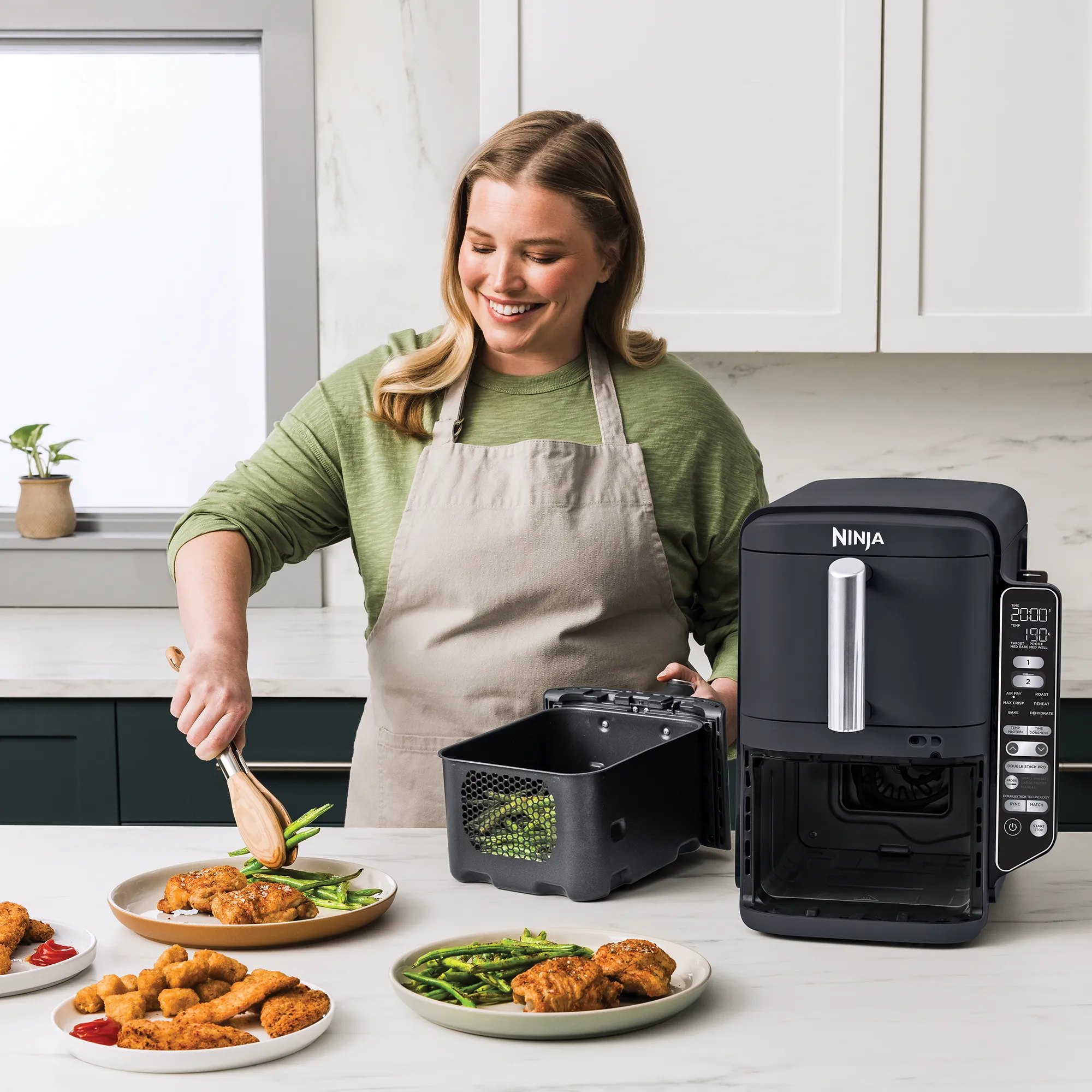 2026 Ninja DoubleStack XXXL Smart 9.5L 2 Drawer Air Fryer