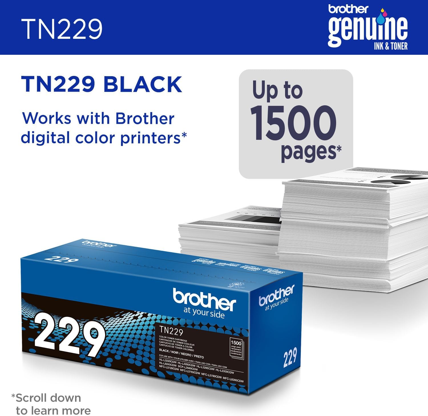 Genuine Tn2294Pk 4-Pack Toner Cartridges Set