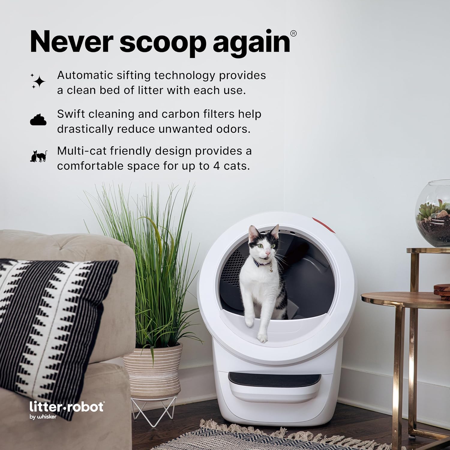 Litter-Robot 4 Bundle – Automatic Self-Cleaning Box