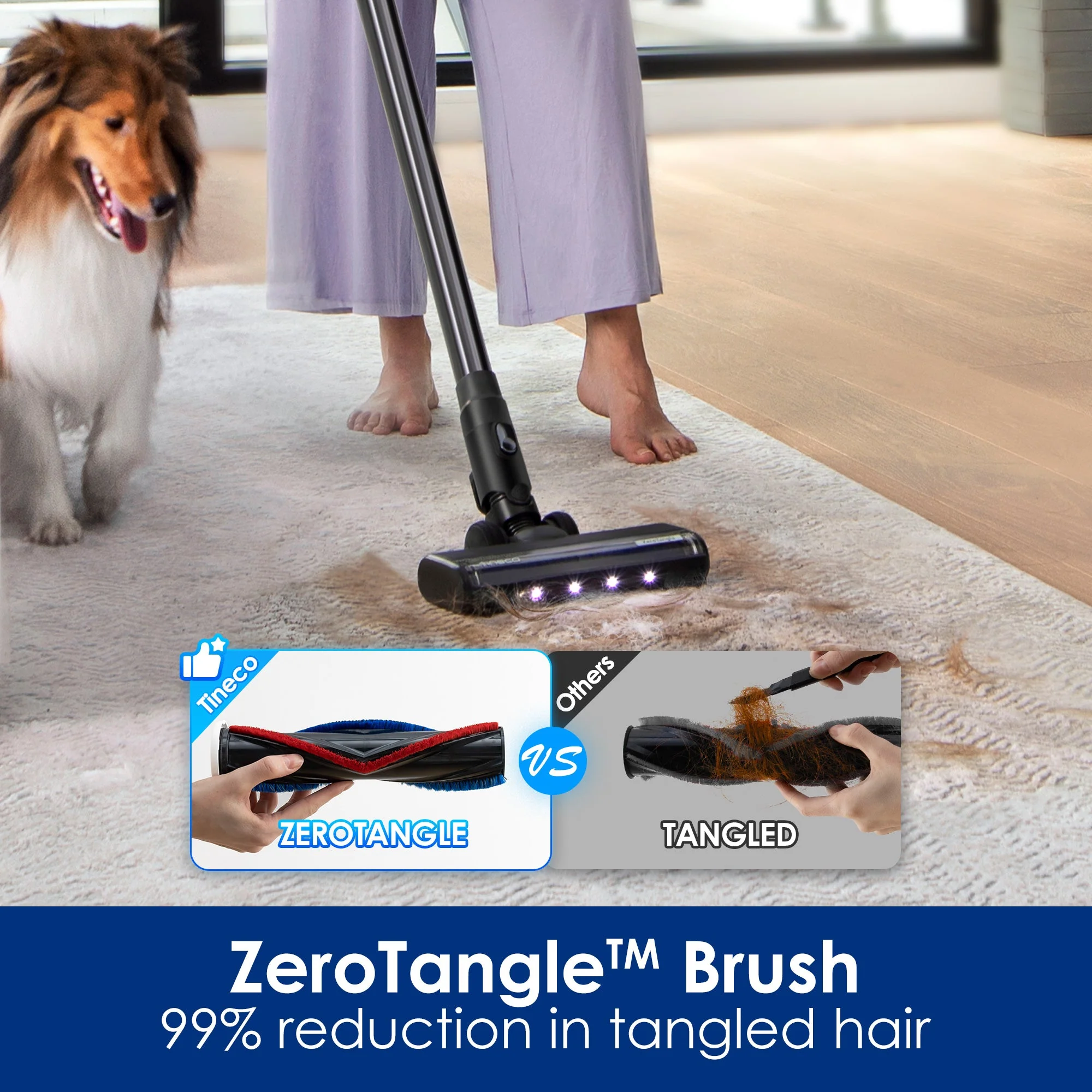 PURE ONE Station FurFree Vacuum with 4-in-1 Clean Station, 3L Eco Dustbin & ZeroTangle™ Brush