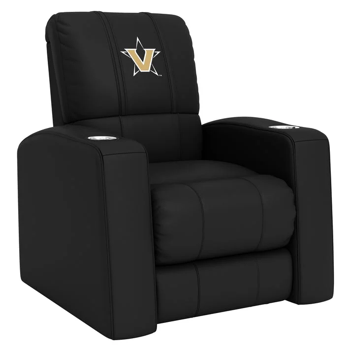 DreamSeat Relax Black Home Theater Recliner Embroidered Vanderbilt Commodores Secondary Full Body Support