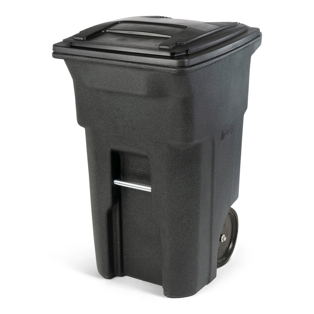 2026 Toter 64-Gallon Greenstone Trash Can with Quiet Wheels and Lid