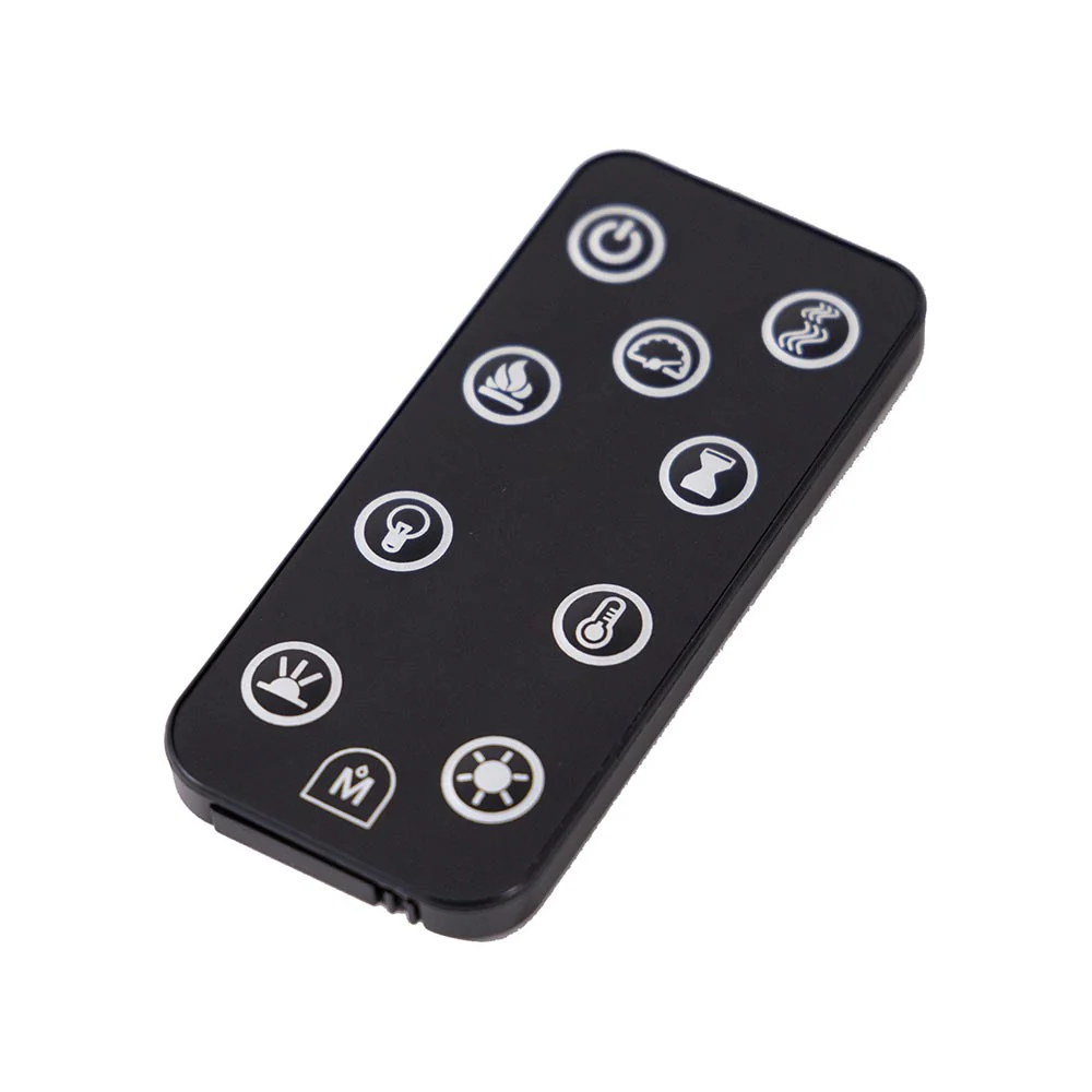 Modern Ember 50 in. Aerus LED Smart Electric Fireplace in Black with App Remote Control, Timer, and Multi-Color Flames