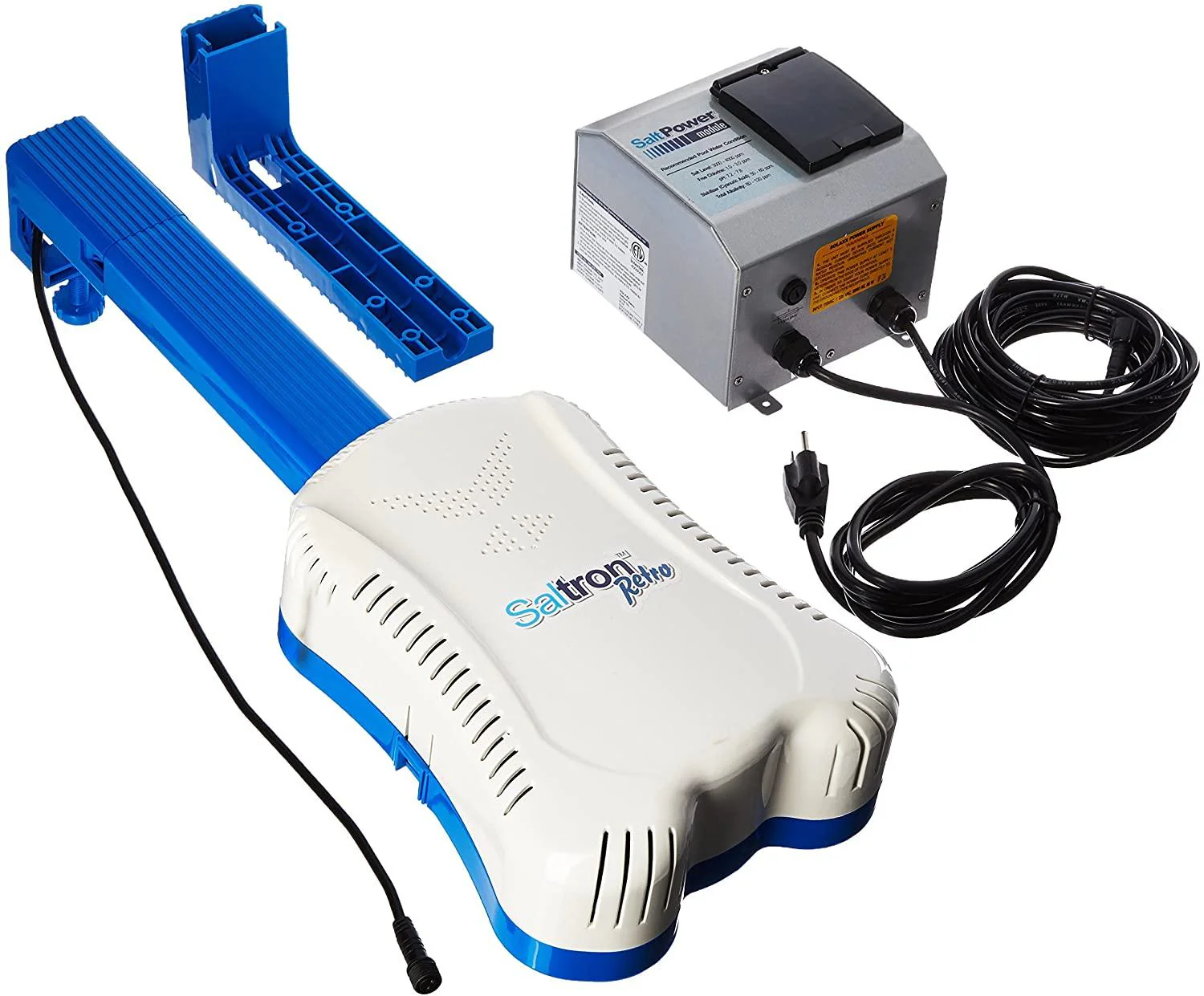 Self Cleaning Salt Chlorine Generator with Built In Timer for Inground and Aboveground Pools Up To 20,000 Gallons.