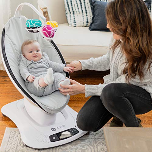 2026 4moms庐 mamaRoo 4 Multi-MotionTM Baby Swing, Bluetooth Baby Rocker with 5 Unique Motions