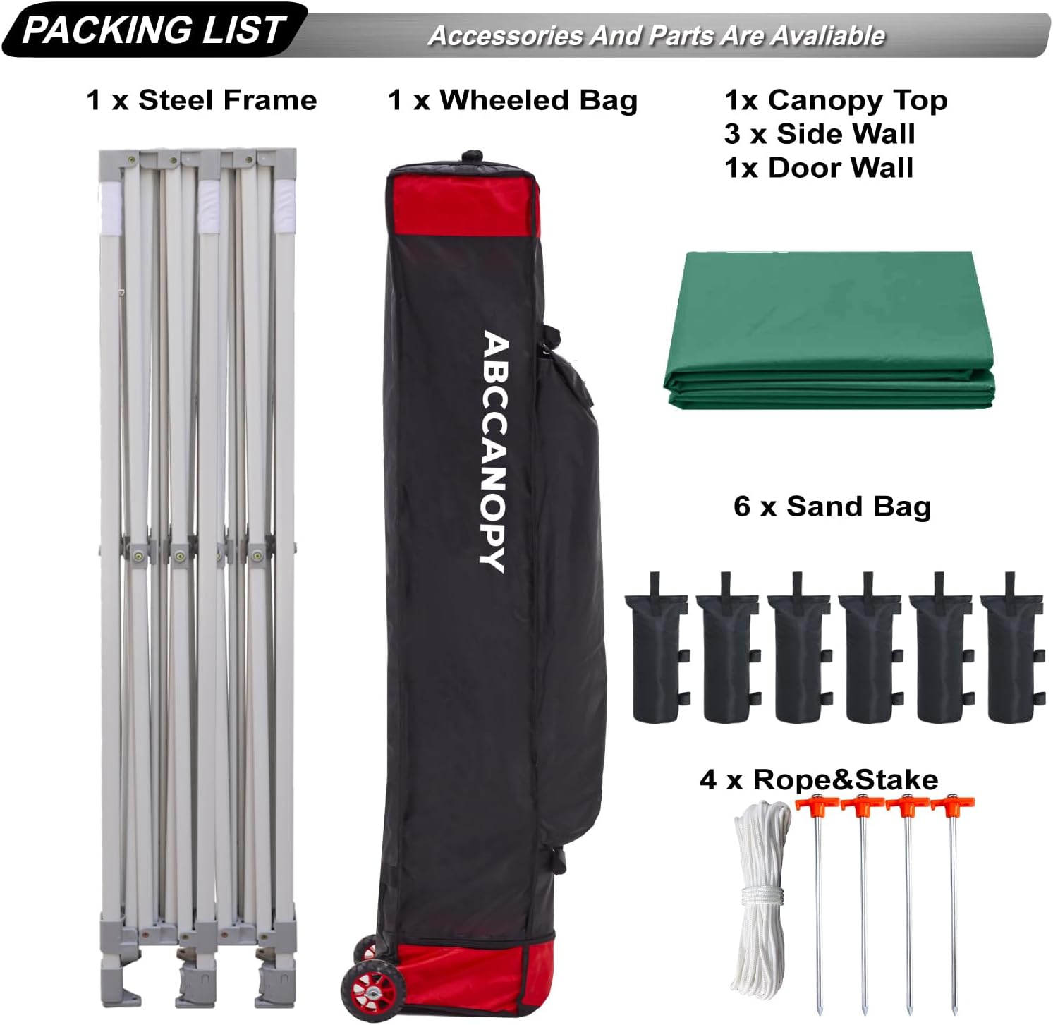 Easy Pop Up Canopy Tent 10×10 with Sidewalls