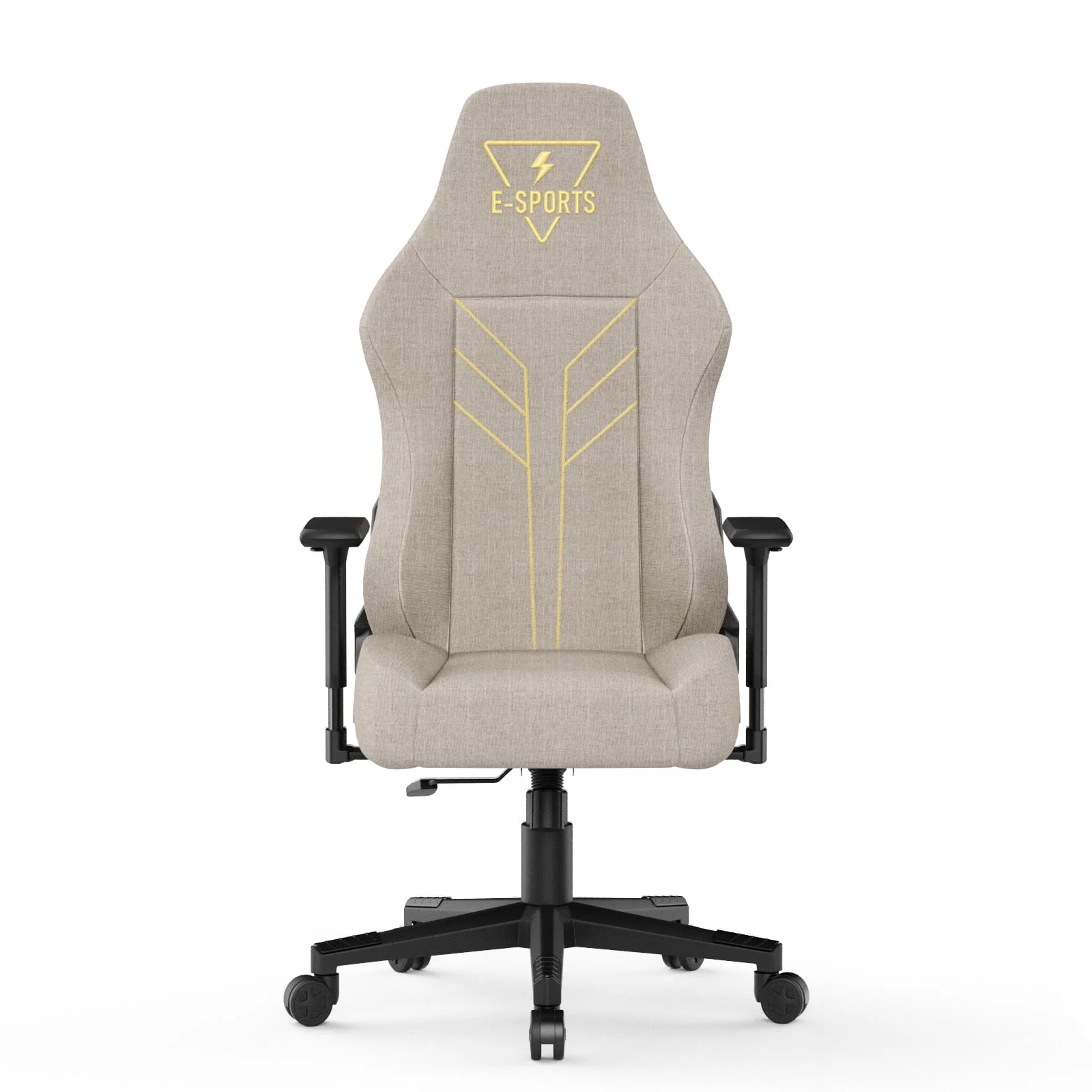 2026 Bigzzia Gaming Chair, High Back Ergonomic Computer Chair with 3D Armrests for Adult, Height Adjustable Game Chair with 360°-Swivel Seat, Beige
