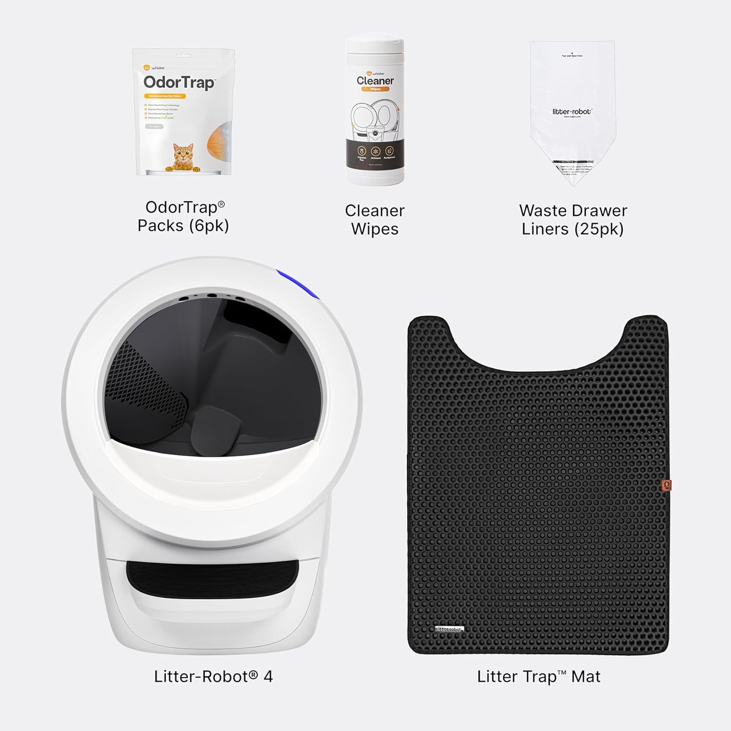 Litter-Robot 4 Bundle – Automatic Self-Cleaning Box