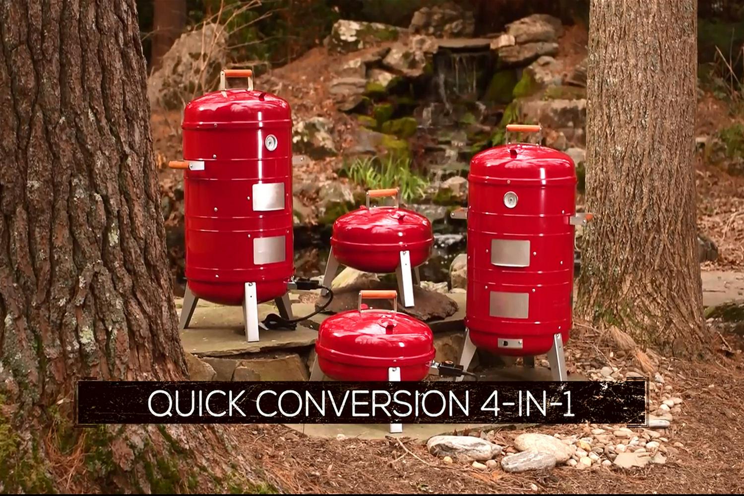 Americana 4-in-1 Electric and Charcoal Water Smoker