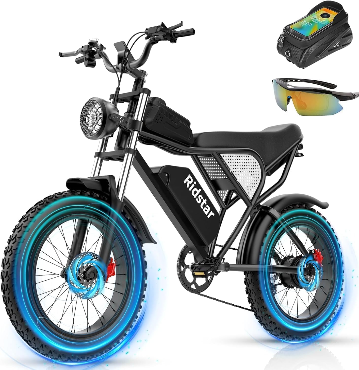 Electric Bike Q20, 2000W, 37Mph, 20′′ Fat Tires