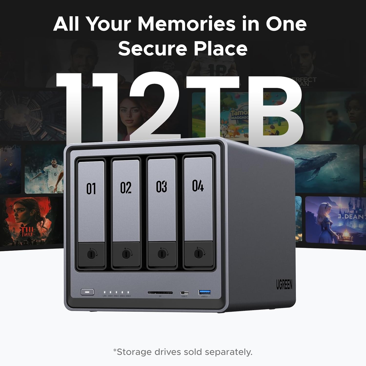 Nasync DXP2800 2-Bay NAS with Intel N100 CPU