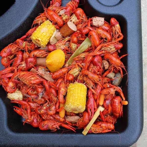 Bayou Classic? 40.5in Square Outdoor Seafood / Event Table