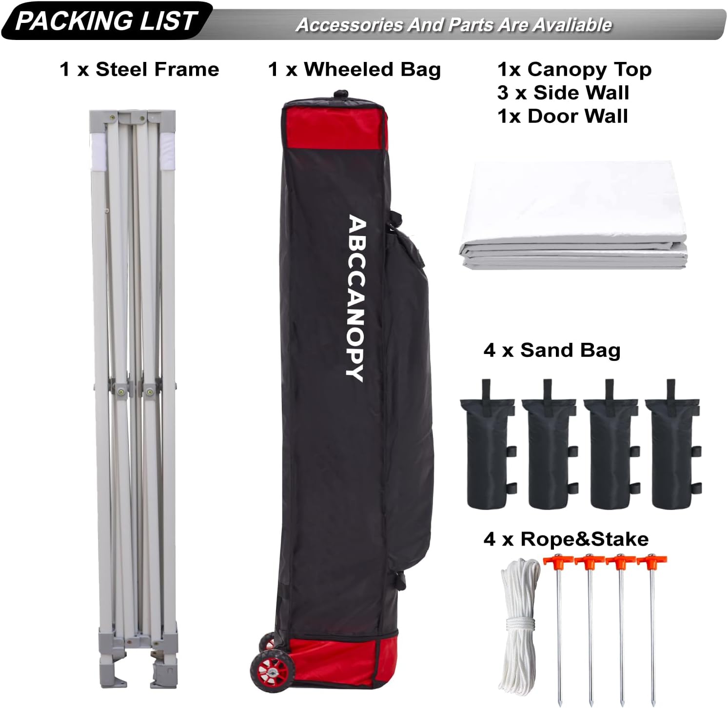 Easy Pop Up Canopy Tent 10×10 with Sidewalls