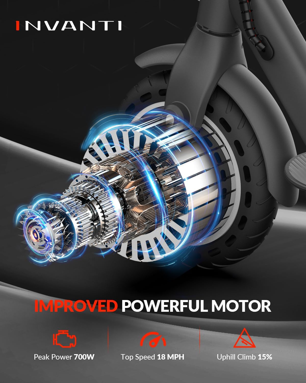 E30 Electric Scooter – 19.9 Mi Range, 18 MPH, Foldable